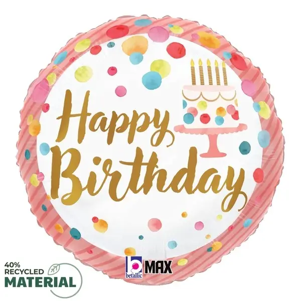 Happy Birthday Pink Party Balloon in a Box