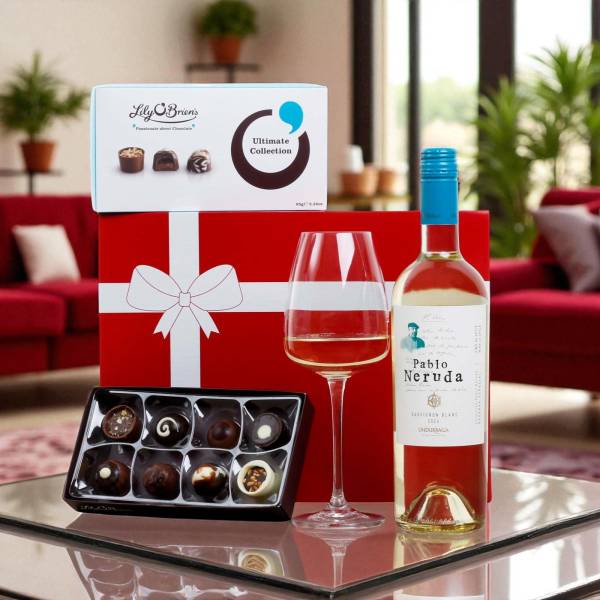 White Wine & Chocolate Gift Hamper