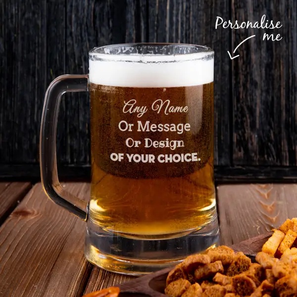 Personalised Tankard Glass