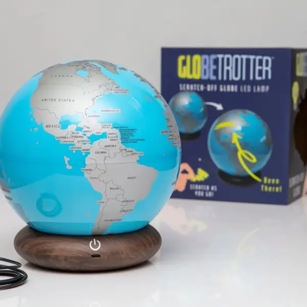 Globe Trotter Scratch Off Lamp