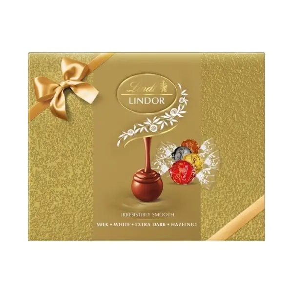 Lindt Lindor Assorted Truffle Chocolate Gift Wrapped Large Box 300g
