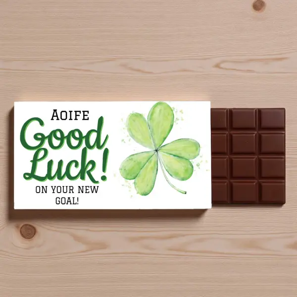 Good Luck Personalised Chocolate Bar 90g