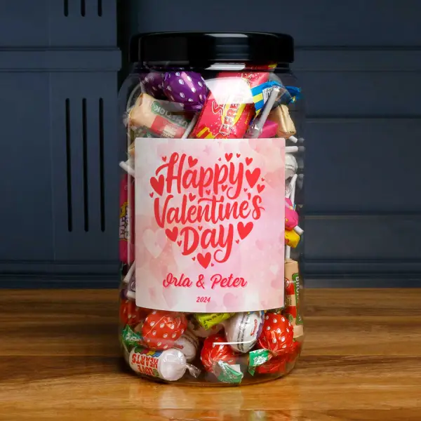 Happy Valentine's Day - Personalised Sweets Jar