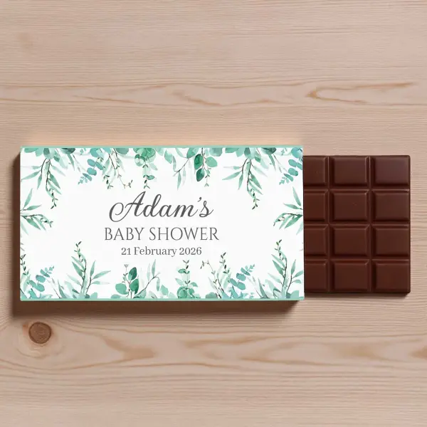 Any Text Baby Shower - Personalised Chocolate Bar 90g