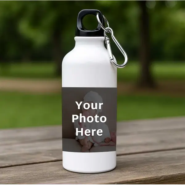 Any Photo Personalised Travel Water Bottle - 500ml