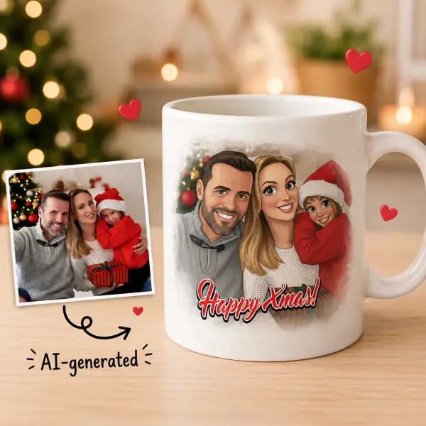 Photo to Cartoon - Personalised Mug