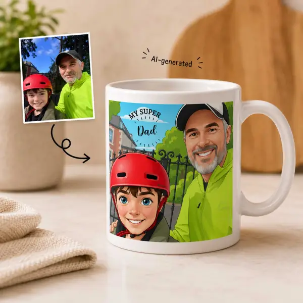 Photo to Cartoon - Personalised Mug