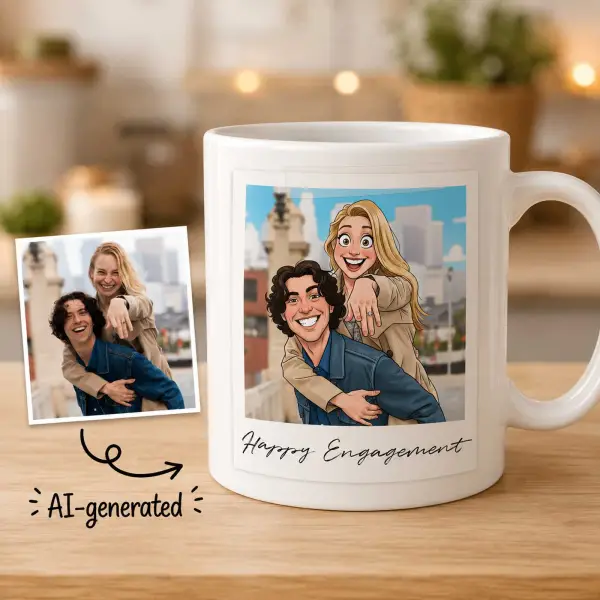 Photo to Cartoon - Personalised Mug