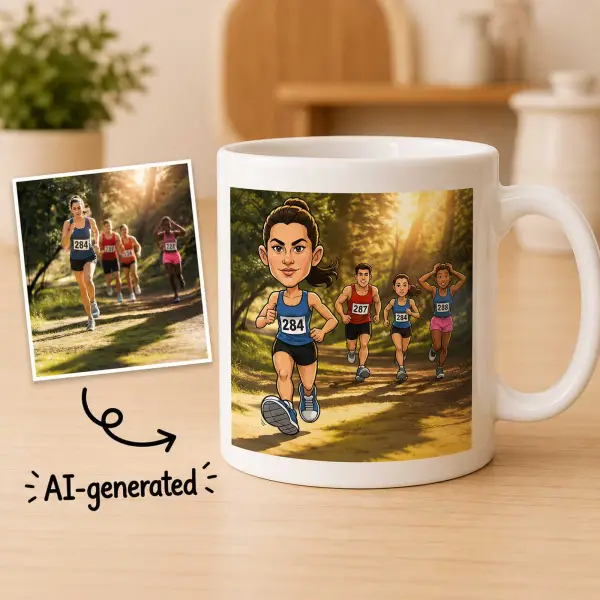 Photo to Cartoon - Personalised Mug