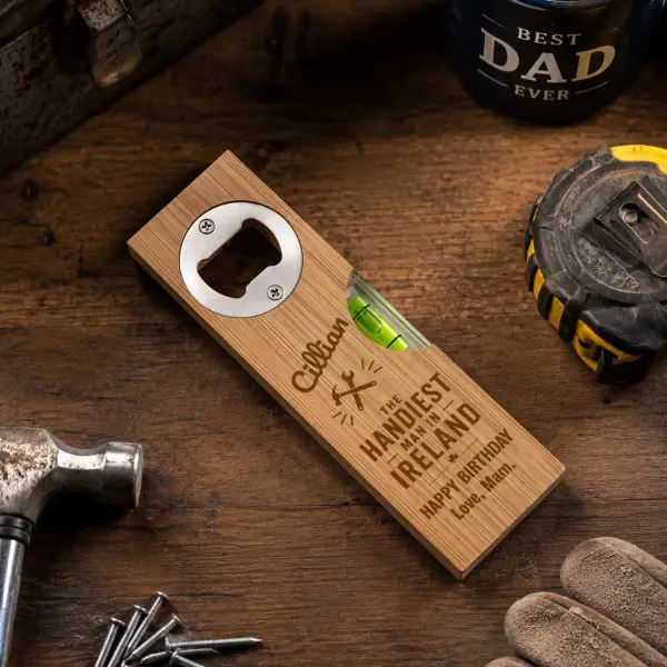 Dad's Personalised Spirit Level Bottle Opener