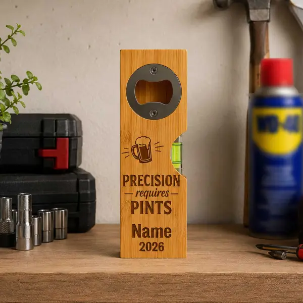 Dad's Personalised Spirit Level Bottle Opener