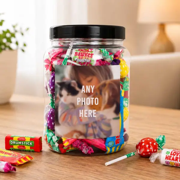 Any Photo - Personalised Sweets Jar
