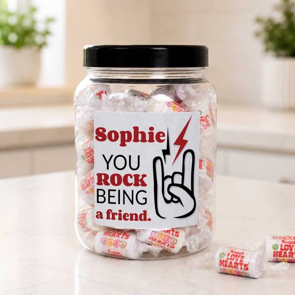 Name You Rock - Personalised Sweets Jar