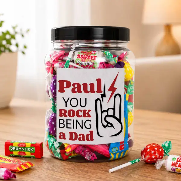 Name You Rock - Personalised Sweets Jar