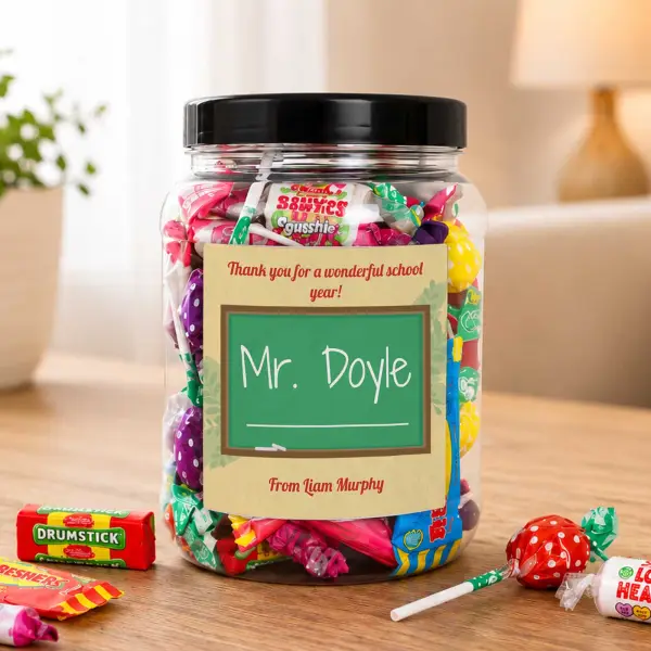 Teacher's Name - Personalised Sweets Jar