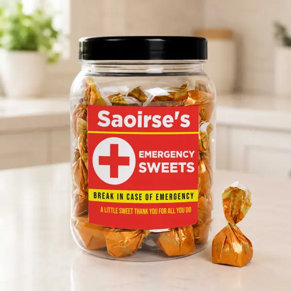 Emergency Sweets - Personalised Sweets Jar