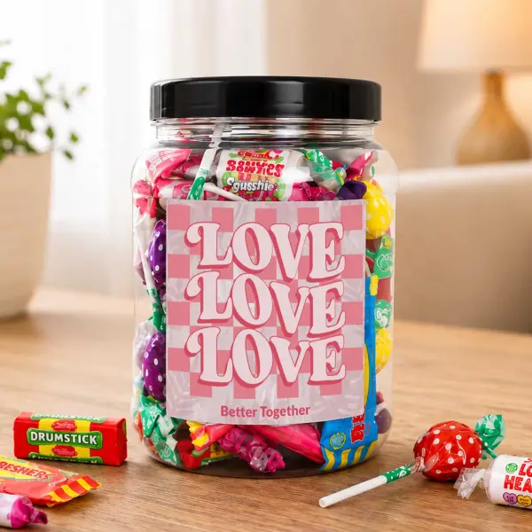 Love - Personalised Sweets Jar