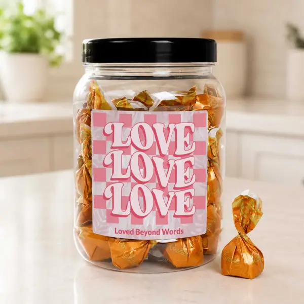 Love - Personalised Sweets Jar