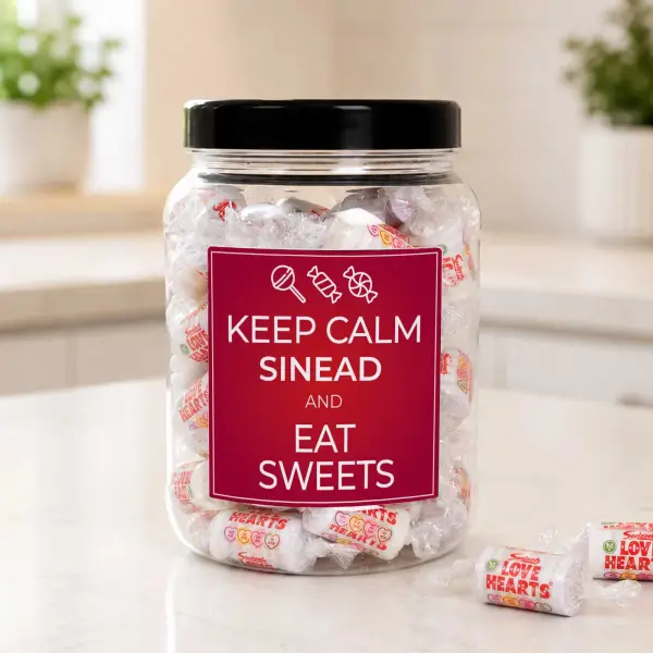 Keep Calm and Eat Sweets - Personalised Sweets Jar