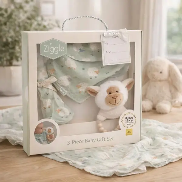 Sheep 3 Piece Baby Gift Set
