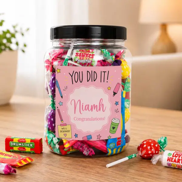 You Did It - Personalised Sweets Jar