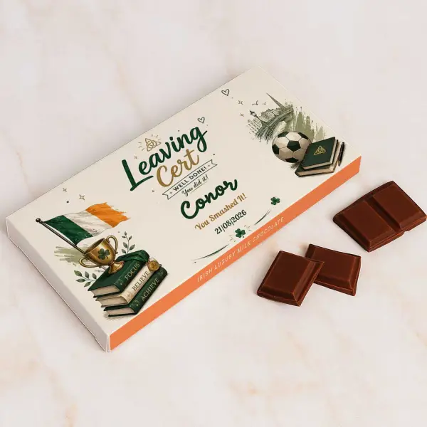 On Your Leaving Cert Results - Personalised Chocolate Bar 90g