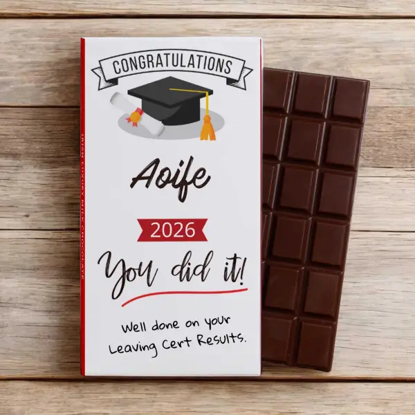 You Did It Graduation - Personalised Chocolate Bar 90g