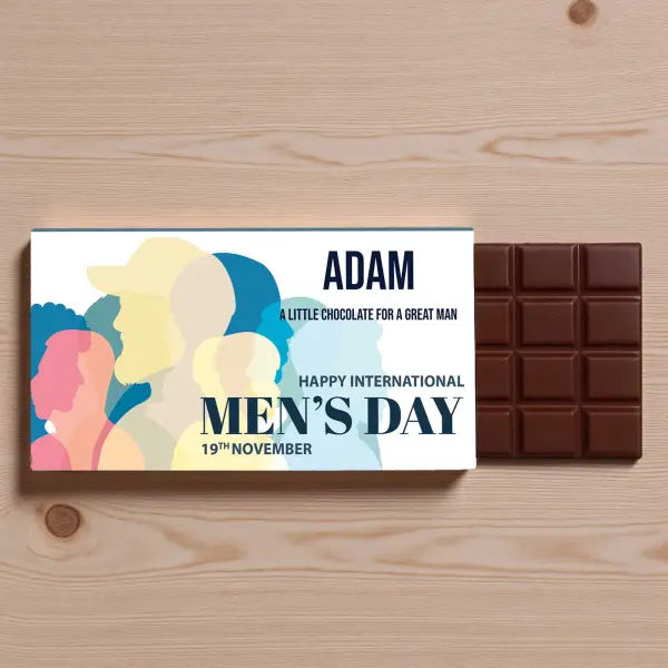 International Men's Day - Personalised Chocolate Bar 90g