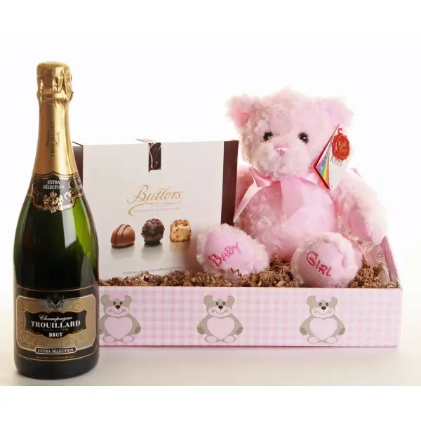 Baby Girl Congrats Champagne & Chocs