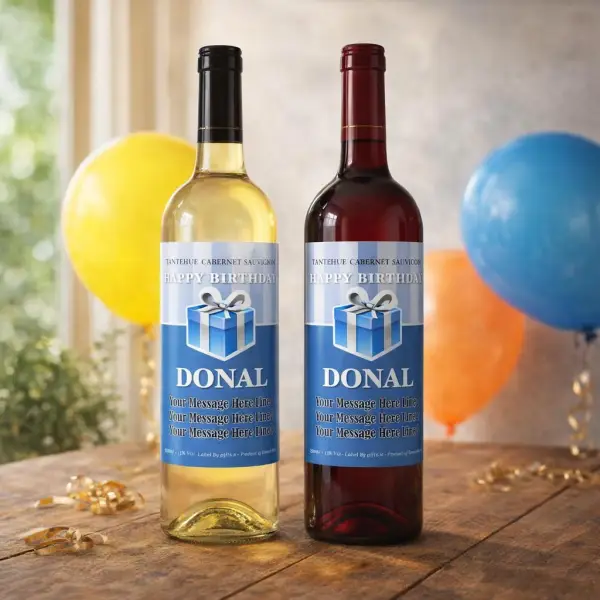 Birthday Gift Box Personalised Wine