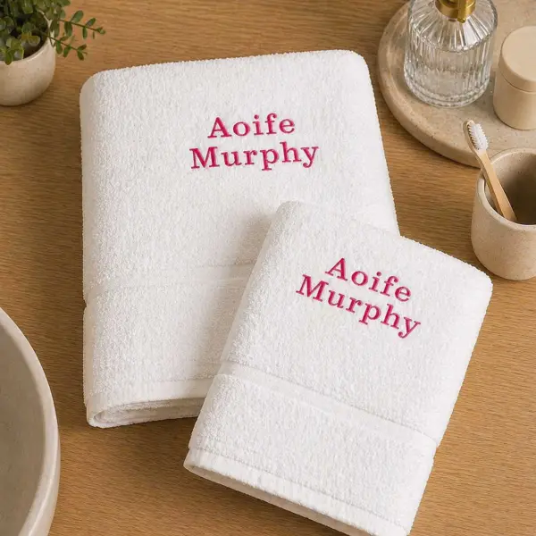 Embroidered Personalised Hand Towel