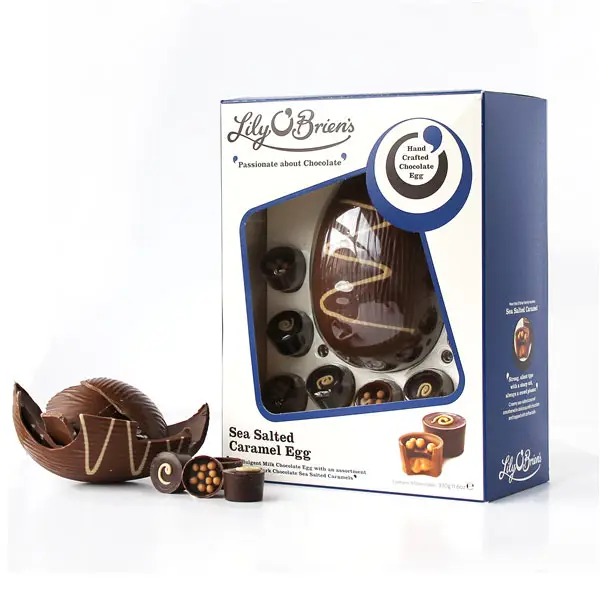 Sea Salted Caramels with Milk Chocolate Egg & 9 Chocolates 325g