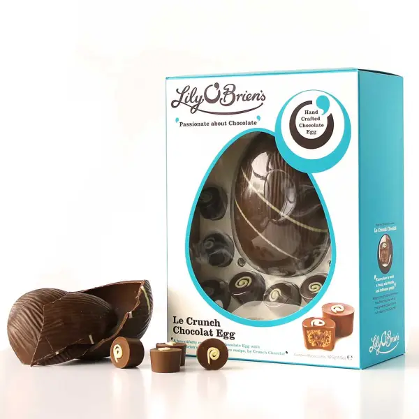 LeCrunch Chocolat Milk Chocolate Egg with 9 Chocolates, 325g