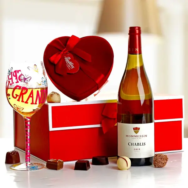Special Grandma Wine, Glass & Chocs (White Wine)