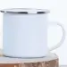 Enamel Mug Silver Rim