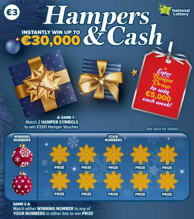 Hampers & Cash scratch card