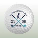 Father's Day 2026 Personalised Golf Ball - Set of 3 Balls