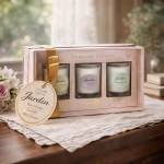 Tipperary Crystal Jardin Set of 3 Mini Candles