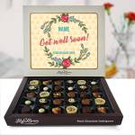 Get Well Soon Flowers Personalised Chocolate Box 270g