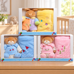 Plush Bear with Matching Blanket - Personalised