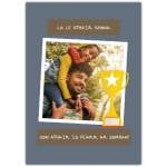 Happy Father's Day Card in Irish with Trophy Design for Best Dad Celebration