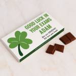 Good Luck in Exams Personalised Chocolate Bar 90g