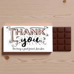 Thank You Personalised Chocolate Bar 90g