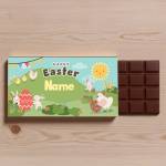 Egg Hunt Happy Easter Any Name Personalised Chocolate Bar 90g