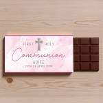 First Holy Communion Cross Personalised Chocolate Bar 90g