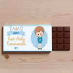Name's First Holy Communion Boy Personalised Chocolate Bar 90g