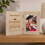 Personalised Pine Wooden Photo Book Frame
