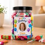 Any Photo Happy Birthday - Personalised Sweets Jar