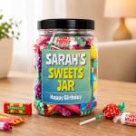 Any Name and Message - Personalised Sweets Jar