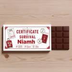 Exam Fail Survival - Personalised Chocolate Bar 90g